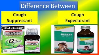 Difference Between cough suppressant and cough Expectorant [upl. by Erdnaek]