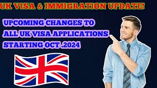 UKVI Updates Upcoming Changes To All UK Visa Applications Starting Oct 2024  What To Do Next [upl. by Somerset949]