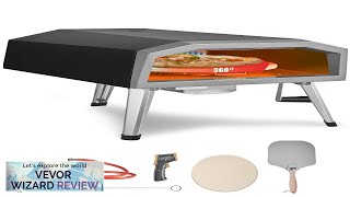 VEVOR Outdoor Pizza Oven 16inch Gas Fired Pizza Maker Portable Outside Stainless Review [upl. by Alyakcim]