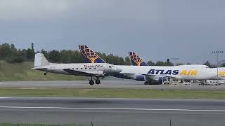 DC3 Landing in Anchorage Alaska September 2024 [upl. by Ainivad380]