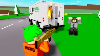 ROBBING ARMORED TRUCK IN BROOKHAVEN RP [upl. by Dasha]