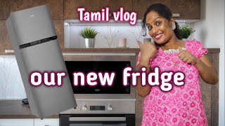 Our new fridge 😍🍒🥰 Tamil vlog  Diamond Family [upl. by Jamnes]