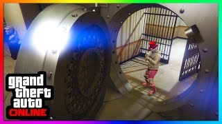 How To Open amp Get Inside Heists Bank Vault In GTA 5 Online  PS5Xbox OnePC GTA 5 Glitches 2023 [upl. by Bethezel996]