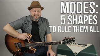 5 Shapes of Major Scale and Modes [upl. by Sheehan]