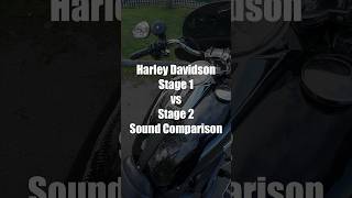 Harley Davidson Stage 1 vs Stage 2 Sound Comparison harleydavidson sportglide vanceandhines [upl. by Lew]