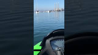 Idling through Morro Bay harbour headed for the ocean on my jetski jetski morrobay [upl. by Essenaj]