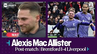 quotMOHAMED SALAH IS AMAZINGquot 🤩  Alexis Mac Allister  Brentford 14 Liverpool  Premier League [upl. by Lenej]