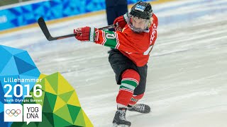 Ice Hockey Skills Challenge  Casaneanu ROU wins gold  ​Lillehaummer 2016 ​Youth Olympic Games​ [upl. by Olra]