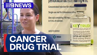 Mum feels the difference after signing up for breast cancer drug trial  9 News Australia [upl. by Jermaine]