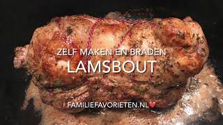 Recept lamsbout maken en braden [upl. by Nylarat392]