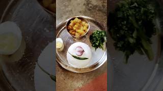 Dupurer khabar thali recipe bangali shorts [upl. by Eittam]