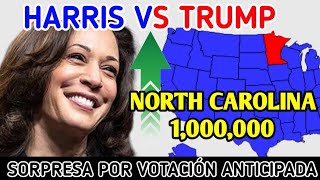 ¡ÚLTIMAS NOTICIAS VOTACIÓN ANTICIPADA Harris vs Trump 2024 UN MILLÓN DE VOTO EN CAROLINA DEL NORTE [upl. by Reginauld]