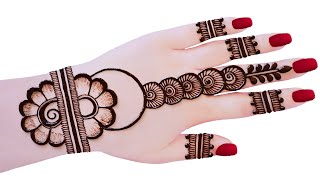 Latest Simple Mehandi design for hands Easy Mehndi designMehandi ka designMehendi Mehndi designs [upl. by Osi]