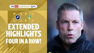 FOUR IN A ROW  Millwall v Leeds United extended highlights [upl. by Aeht515]