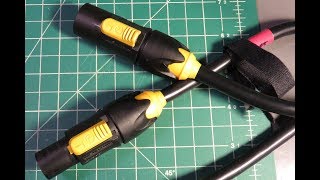 Neutrik PowerCON TRUE1  How to install male and female cable connectors [upl. by Emyam]