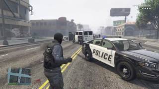 GTA V Director ModeNoose Agent vs LSPD [upl. by Oirasor]