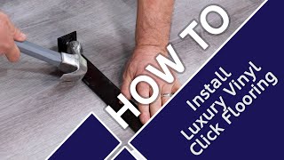 How To Install Luxury Vinyl Click Flooring  Flooring Mountain [upl. by Llehsyar269]