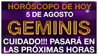 GEMINIS HORÓSCOPO DE HOY 😱🆘😭 5 DE AGOSTO 2024  GEMINIS HOY ♊ GEMINIS TAROT [upl. by Einberger]