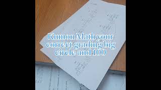 Kumon Math grading [upl. by Ettenirt]