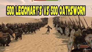 Mount amp Blade 2 Bannerlord 500 Legionary vs 500 Oathsworn Battle Test [upl. by Erdnad]