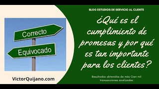 Cumplimiento en el Servicio al Cliente ¿Por qué tantos fallan en algo tan simple [upl. by Ayela200]