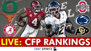 College Football Playoff Top 25 Rankings 2024 LIVE [upl. by Keldah]