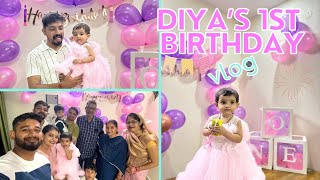 DIYAquots 1st BIRTHDAY PARTY IN HOME🤩🤩😍 [upl. by Durgy661]