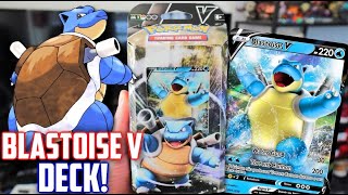 Blastoise VBATTLE Deck Is It Worth It OpeningReview [upl. by Acirea296]