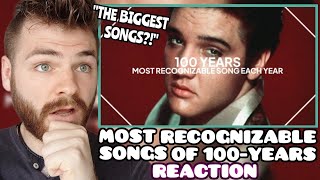 First Time Reacting to quotMost Recognizable Song Each Year of The Past 100 Yearsquot REACTION [upl. by Odrude267]