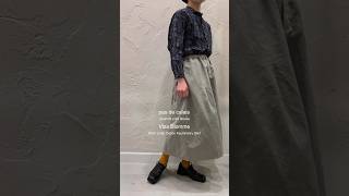 【 2024 SS Collection pas de calais ＆ Vlas Blomme 】print blouse ＆ Work Linen Cotton Asymmetry Skirt [upl. by Latsryc]