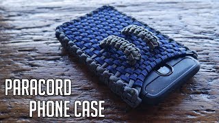 Making A Paracord Cell Phone Case  DIY Cell Phone Holster Tutorial [upl. by Downs]