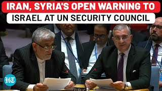 Full Speech Iran amp Syria Openly Warn Israel At UNSC Meeting On Lebanon Pager Blasts Deaths [upl. by Ellatsyrc23]