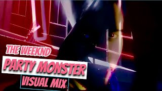 The Weeknd  Party Monster Visual Mix audio by QMM [upl. by Miarhpe]