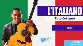 LItaliano  Toto Cotugno  Chitarra Accordi [upl. by Rhyner]