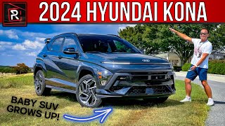 The 2024 Hyundai Kona NLine Is A Spunkier GrownUp Turbo Small SUV [upl. by Odiug]