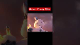 Groots Funny Clips Groot shorts shortsfeeds marvel comedyvideos [upl. by Eirac]