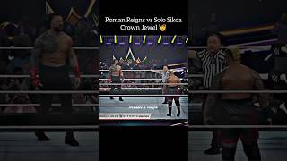 Roman Reigns VS Solo Sikoa Crown Jewel WWE  romanreings vs solosikoa amp crownjewel shorts wwe [upl. by Ahsiekrats]