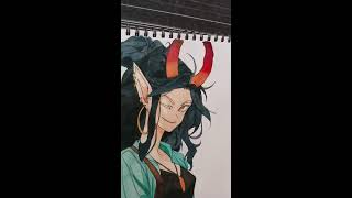 watercolor painting anime  coloring anime using watercolor [upl. by Ainegue]