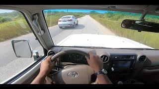 Pegando estrada com o Toyota Land Cruiser 76 LX BMW X6 50i passou acelerando [upl. by Oderfodog]