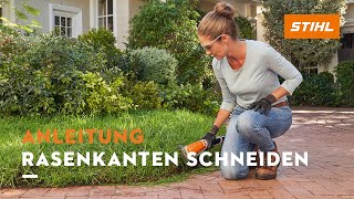 STIHL GartenTipps Rasenkanten richtig schneiden  Anleitung [upl. by Hsepid]