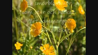 Majas alfabet S  Smörblomma med text [upl. by Evangelina]