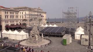 Montaggio del palco quotTrieste in Musicaquot [upl. by Alston]