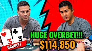 MASSIVE Overbet By Garrett Adelstein Against Andy [upl. by Zobias]