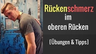 Rückenschmerzen  Übungen gegen Schmerzen im oberen Rücken  Brustwirbelsäule│frompain2gain [upl. by Berton]