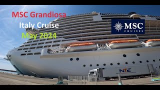 MSC Grandiosa Italy Cruise May 2024 [upl. by Lambard]