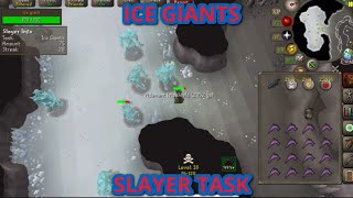 Ice Giants Slayer Task OSRS [upl. by Hewet]