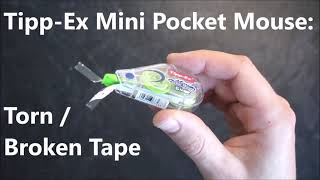 FIX TippEx Mini Pocket Mouse  Torn  Broken Tape [upl. by Adnilasor]