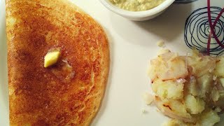 ಬೆಣ್ಣೆ ದೋಸೆ  Butter dosaBenne dosa with aloo curry recipeDavanegere special benne dose [upl. by Hertzfeld]