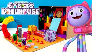 Crafting A Mini Obstacle Course with DJ Catnip  GABBYS DOLLHOUSE [upl. by Monarski]