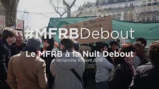 Le MFRB parle de revenu de base aux Nuits Debout à Paris [upl. by Aziza698]